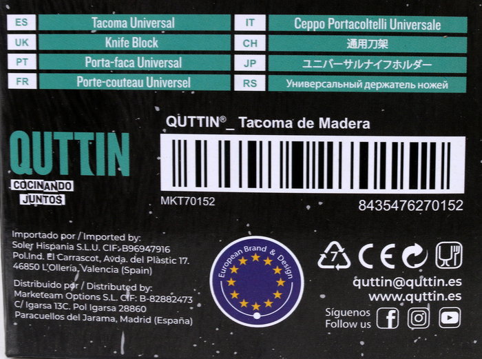 Inde Tacoma Quttin "Bull Edition" 10 cm (ancho) x 20 cm (alto) x 16,5 cm (largo) (2 Unidades)