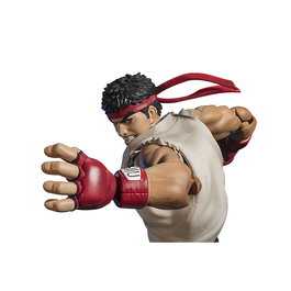 Tamashii Nations SH Figuarts Street Fighter 6 - Figura de Ryu Outfit 2 (15 cm) con 3 Caras, Efectos Hadoken y Fondo
