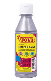Tempera Jovi Liquida 250 Ml (Botella) Plata Metalizado
