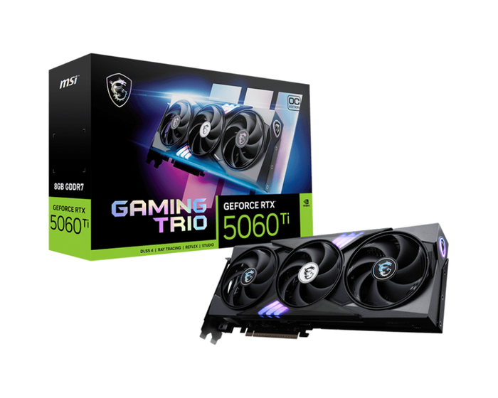 MSI GeForce RTX 5060 Ti 8G GAMING TRIO OC 8GB GDDR7 MSI GeForce RTX 5060 Ti 8G GAMING TRIO OC 8GB GDDR7