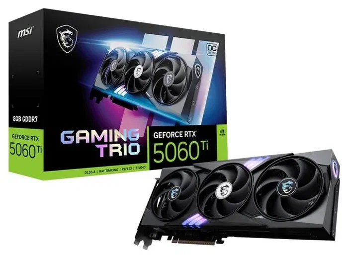 MSI GeForce RTX 5060 Ti 8G GAMING TRIO OC 8GB GDDR7 MSI GeForce RTX 5060 Ti 8G GAMING TRIO OC 8GB GDDR7