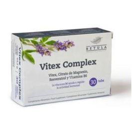 BETULA Vitex Complex 30Cap. Vitamina B6, Resveratrol y Magnesio para Regulación Hormonal