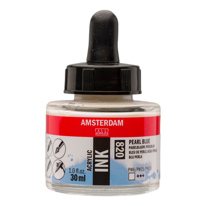 Amsterdam Tinta Acrílica Azul Perla 820 - 30 ml