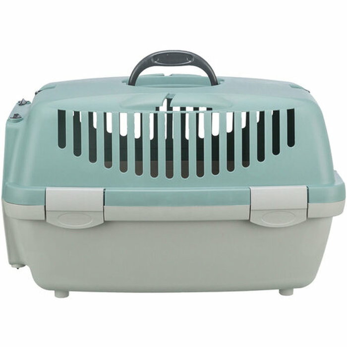 Trixie Capri 1 Transportín para Gatos y Perros Pequeños, Talla XS, 32 x 31 x 48 cm, Gris Claro / Salvia