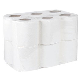 Bunzl Papel higiénico doméstico de 2 capas, 108 unidades