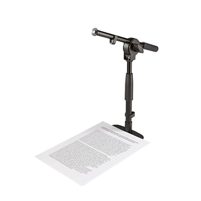 K&M 25995 Soporte para Micrófono de Mesa o Suelo, Negro