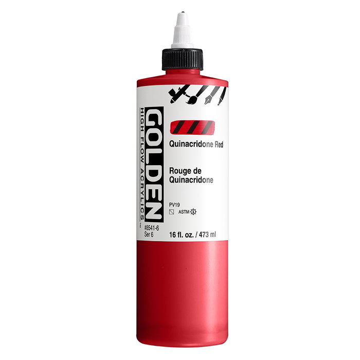 Golden High Flow Rojo Quinacridona 473 ml Golden High Flow Rojo Quinacridona 473 ml