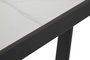 DKD Home Decor Mesa de Comedor de Metal y Cerámica Negro