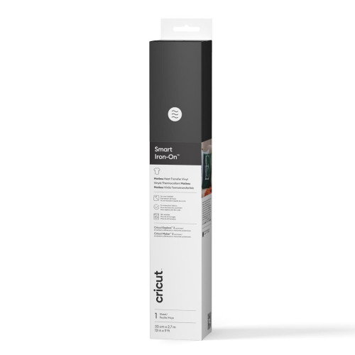 Cricut 2011972 Vinilo de Termotransferencia Liso Negro Rollo 330x2700mm 1 Hoja Cricut 2011972 Vinilo de Termotransferencia Liso Negro Rollo 330x2700mm 1 Hoja