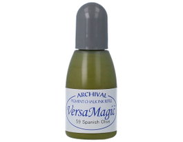Tsukineko Versamagic Tinta de Recarga Aceituna Española Efecto Tiza 20ml