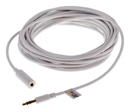 Axis 01589-001 Cable de Audio 3.5mm Macho a Hembra 5 Metros - Blanco