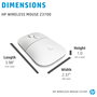 HP Z3700 Ratón inalámbrico Blanco cerámico