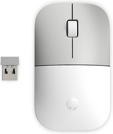 HP Ratón Inalámbrico Z3700 Ceramic Blanco, RF 2.4 GHz, Óptico 1200 DPI, Ambidextro, 16 Meses Batería, Compatible con Windows, Mac, Chrome OS