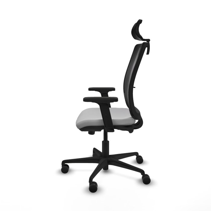 PIQUERAS Y CRESPO Silla de oficina Haches Gris claro y Negro