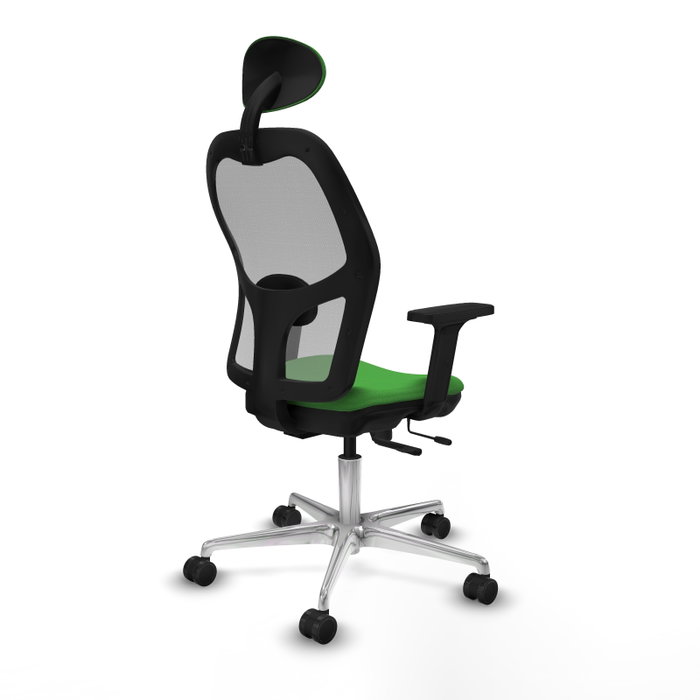 PIQUERAS Y CRESPO Silla de oficina Jorquera Verde y Gris con Mecanismo Sincro/Traslack PIQUERAS Y CRESPO Silla de oficina Jorquera Verde y Gris con Mecanismo Sincro/Traslack