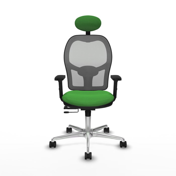 PIQUERAS Y CRESPO Silla de oficina Jorquera Verde y Gris con Mecanismo Sincro/Traslack PIQUERAS Y CRESPO Silla de oficina Jorquera Verde y Gris con Mecanismo Sincro/Traslack