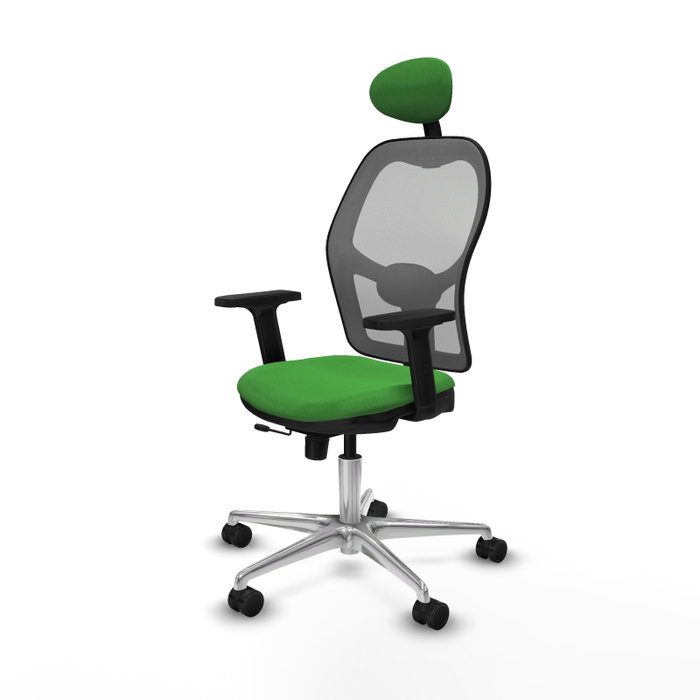 PIQUERAS Y CRESPO Silla de oficina Jorquera Verde y Gris con Mecanismo Sincro/Traslack PIQUERAS Y CRESPO Silla de oficina Jorquera Verde y Gris con Mecanismo Sincro/Traslack