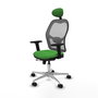 PIQUERAS Y CRESPO Silla de oficina Jorquera Verde y Gris con Mecanismo Sincro/Traslack