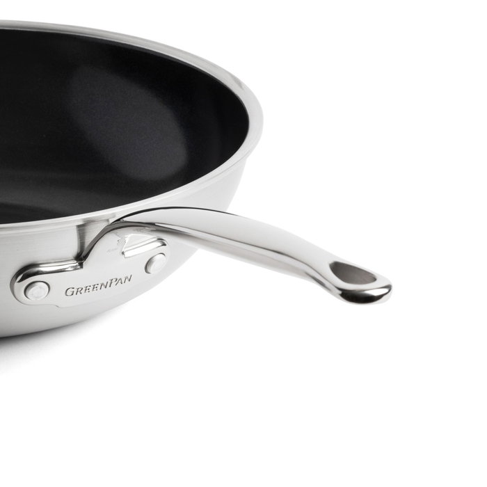 GreenPan Premiere Wok 30 cm Stainless Steel
