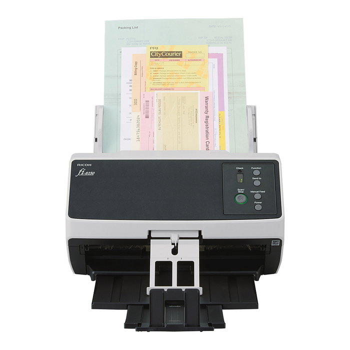 Ricoh Document Scanner fi-8150 - 50 ppm ADF Duplex, USB 3.2, LAN, 600 x 600 DPI, Escáner de Alimentador Automático para A4