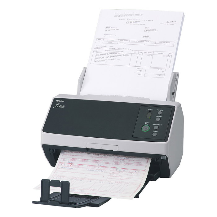 Ricoh Document Scanner fi-8150 - 50 ppm ADF Duplex, USB 3.2, LAN, 600 x 600 DPI, Escáner de Alimentador Automático para A4