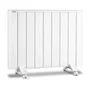 Haeger Thermal Smart Plus - Convector Eléctrico Interior 1500 W para Piso o Pared, Blanco, con Temporizador y Pantalla, IP24