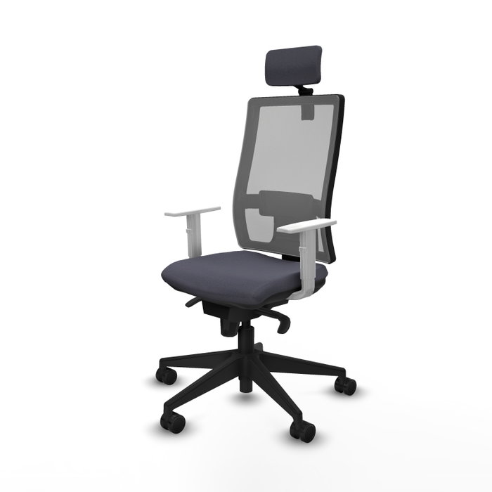PIQUERAS Y CRESPO Silla de oficina Horna con mecanismo Sincro, Gris PIQUERAS Y CRESPO Silla de oficina Horna con mecanismo Sincro, Gris