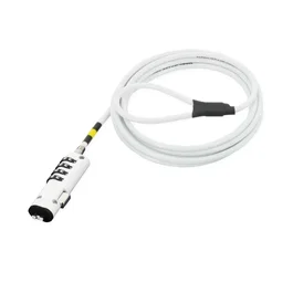 Mobilis 001330 Cable Antirrobo para Portátil 1,8 m Acero Blanco