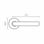 Edm Juego de roseta modelo 575 de acero inoxidable, ø53 mm