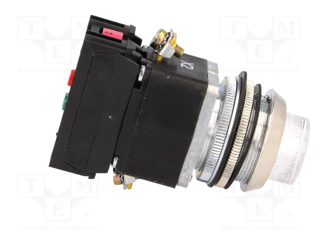 PROMET Interruptor de presión NEF30 30mm 24V Blanco NC + NA PROMET Interruptor de presión NEF30 30mm 24V Blanco NC + NA