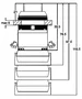 PROMET Interruptor de presión NEF30 30mm 24V Blanco NC + NA