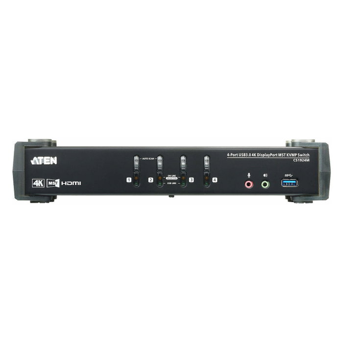 Aten CS1924M Switch KVM de 4 puertos USB 3.0 4K DisplayPort MST