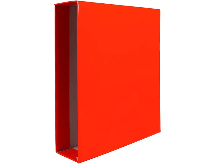 Liderpapel Archivador de Cartón Rojo Formato Folio con Lomo de 75mm