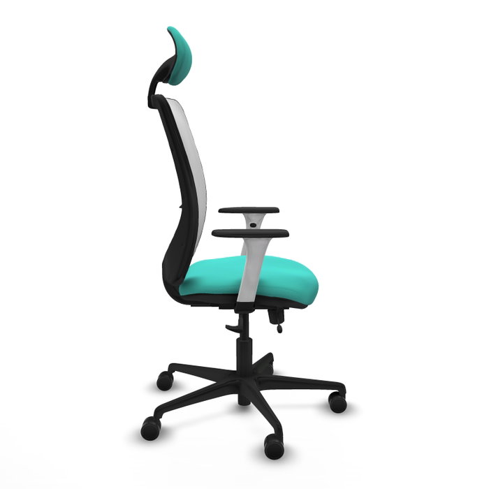 PIQUERAS Y CRESPO Silla de oficina Zulema Turquesa y Blanco PIQUERAS Y CRESPO Silla de oficina Zulema Turquesa y Blanco