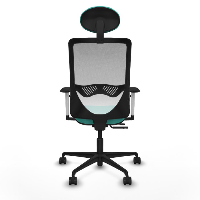 PIQUERAS Y CRESPO Silla de oficina Zulema Turquesa y Blanco PIQUERAS Y CRESPO Silla de oficina Zulema Turquesa y Blanco