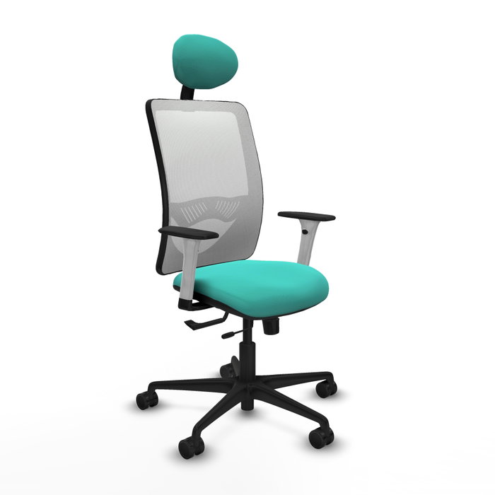 PIQUERAS Y CRESPO Silla de oficina Zulema Turquesa y Blanco PIQUERAS Y CRESPO Silla de oficina Zulema Turquesa y Blanco