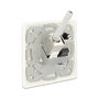 DeLOCK 86219 Keystone Anschlussdose 2 Port kompakt, Conector RJ-45 Blanco para Montaje en Rack, 80 x 80 x 25.7 mm
