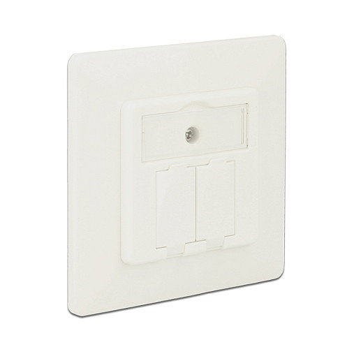 DeLOCK 86219 Keystone Anschlussdose 2 Port compacto RJ-45 Blanco
