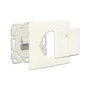 DeLOCK 86219 Keystone Anschlussdose 2 Port kompakt, Conector RJ-45 Blanco para Montaje en Rack, 80 x 80 x 25.7 mm