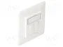 DeLOCK 86219 Keystone Anschlussdose 2 Port compacto RJ-45 Blanco