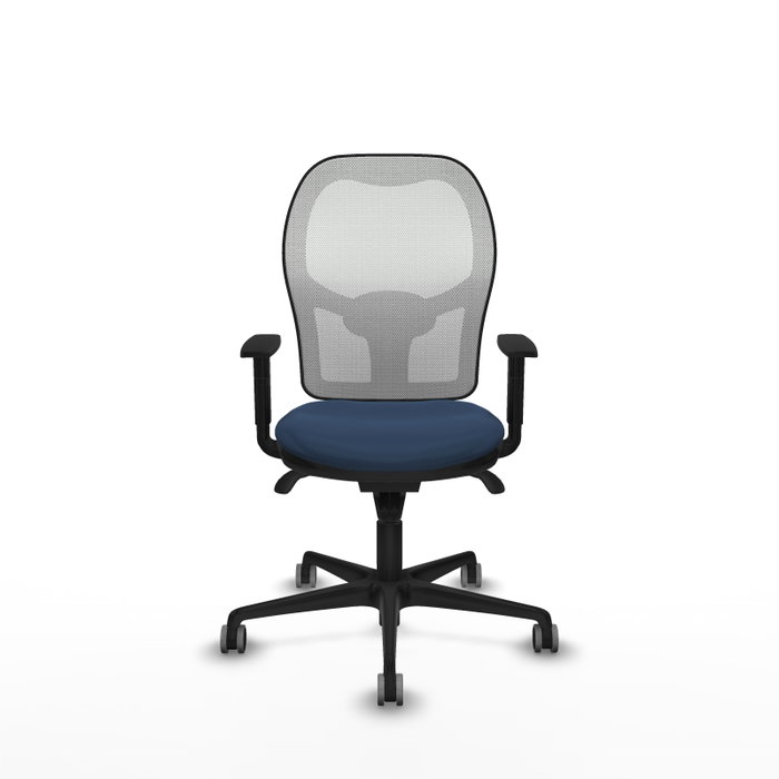PIQUERAS Y CRESPO Silla de oficina Jorquera Azul Marino y Blanco