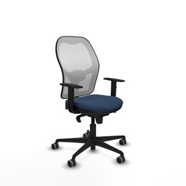 PIQUERAS Y CRESPO Silla de oficina Jorquera Azul Marino y Blanco