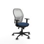 PIQUERAS Y CRESPO Silla de oficina Jorquera Azul Marino y Blanco