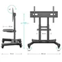 Onkron TS1380-B Soporte para TV de 50 a 83 pulgadas, Negro