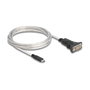 DeLOCK Adaptador USB 2.0 Tipo-C™ a RS-422/485 con bloque de terminales de 6 pines, 2 m
