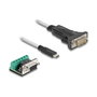 DeLOCK Adaptador USB 2.0 Tipo-C™ a RS-422/485 con bloque de terminales de 6 pines, 2 m