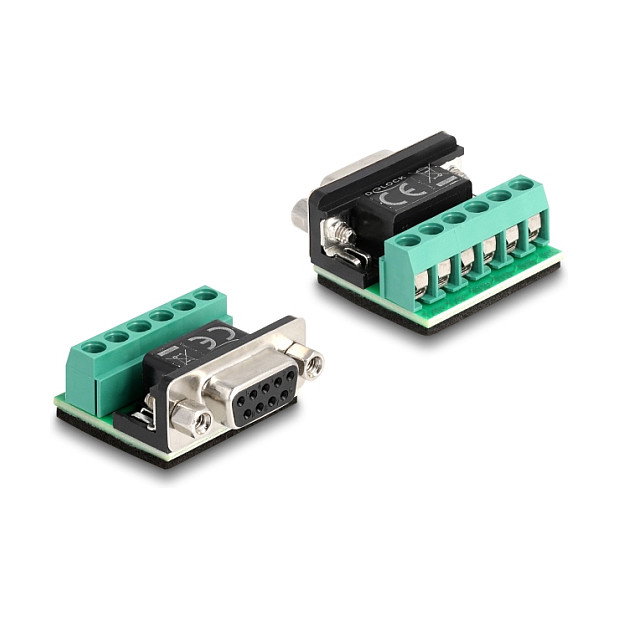 DeLOCK Adaptador USB 2.0 Tipo-C™ a RS-422/485 con bloque de terminales de 6 pines, 2 m