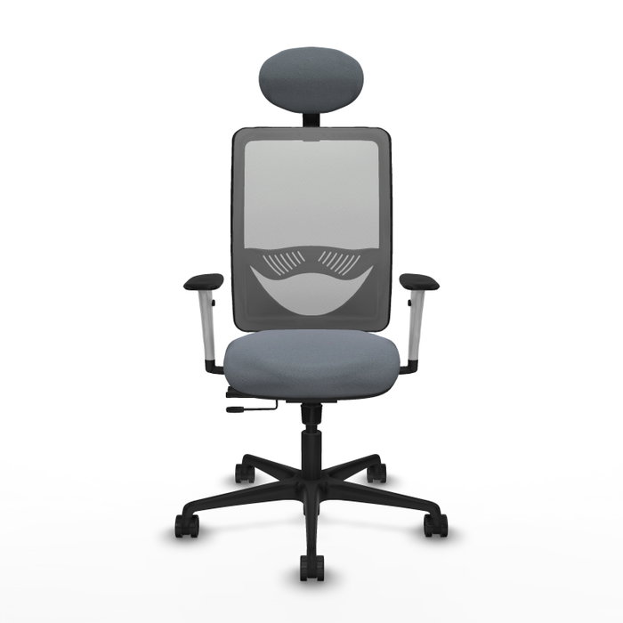 PIQUERAS Y CRESPO Silla de oficina Zulema Gris con mecanismo Sincro/Traslack PIQUERAS Y CRESPO Silla de oficina Zulema Gris con mecanismo Sincro/Traslack