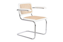 DKD Home Decor Silla Olmo Rattan Blanco