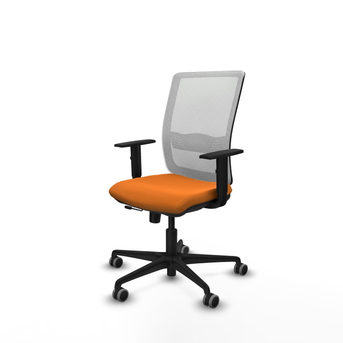 PIQUERAS Y CRESPO Silla de oficina Haches Naranja y Blanco